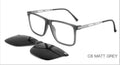 YT Optical men's-including polarized magnetic clip ons