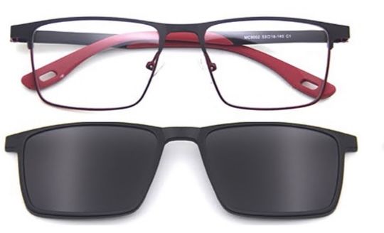 YT optical men's- including magnetic polarized clip ons