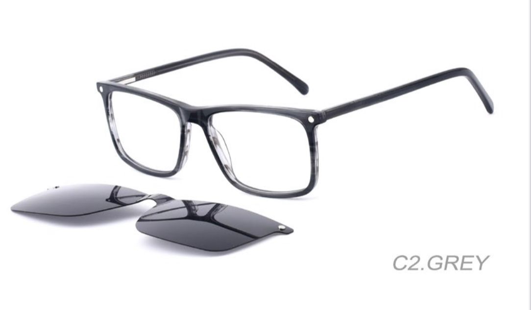 YT Optical men's - including magnetic polarized clip ons