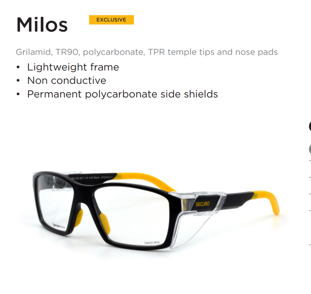 CSA approved safety eyeglasses