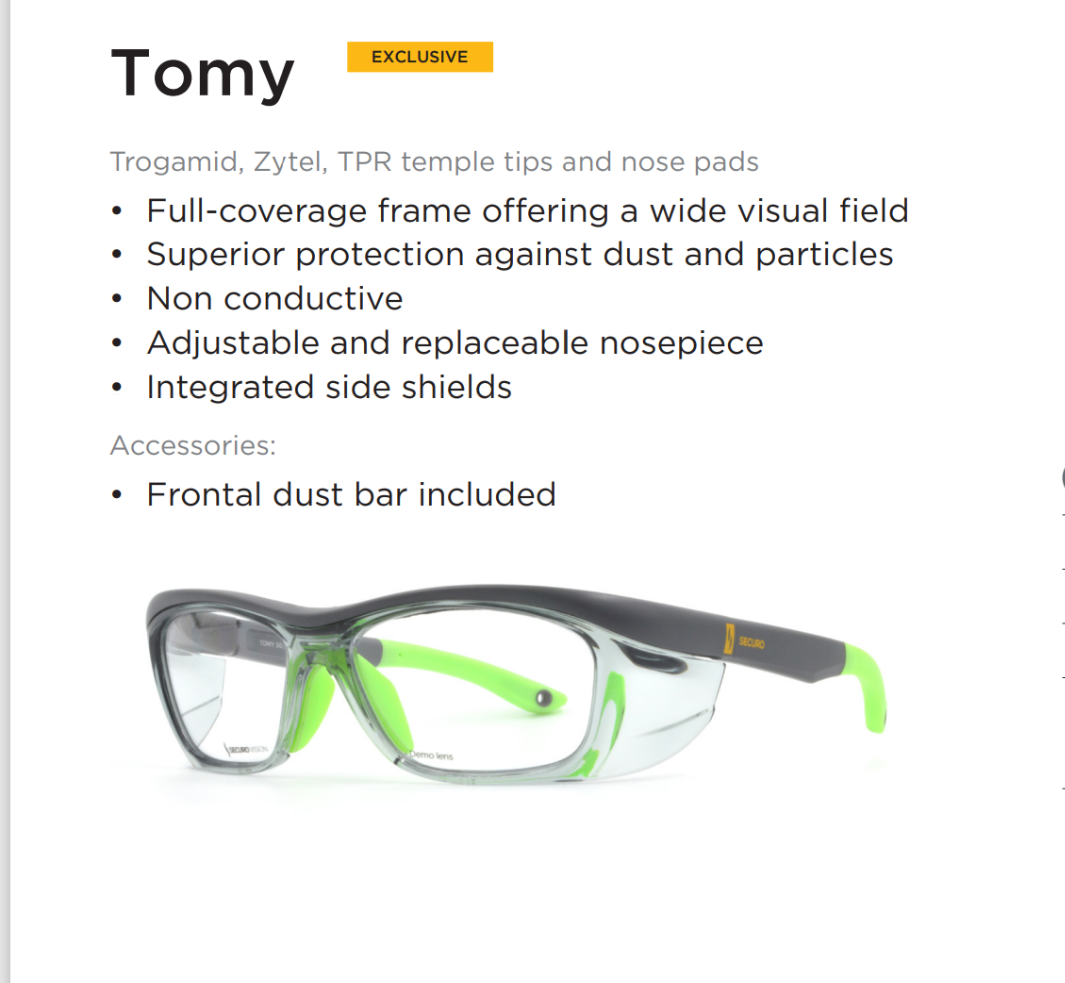 CSA approved safety eyeglasses