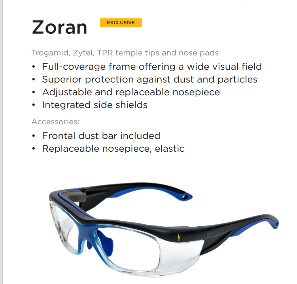 CSA approved safety eyeglasses