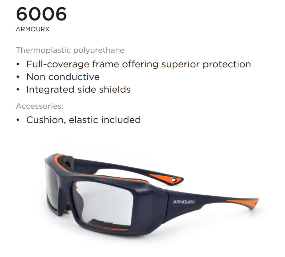 CSA approved safety eyeglasses