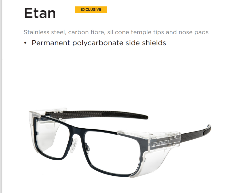 CSA approved safety eyeglasses