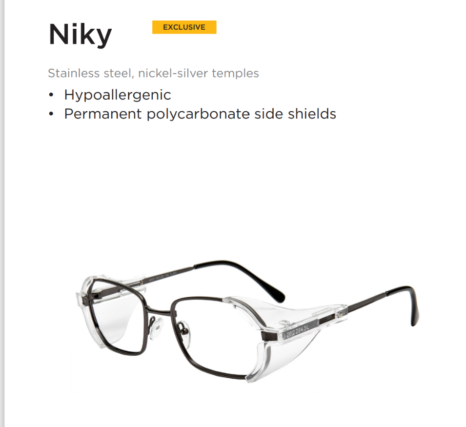 CSA approved safety eyeglasses