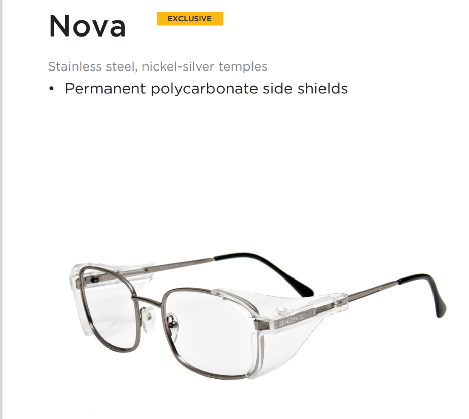 CSA approved safety eyeglasses