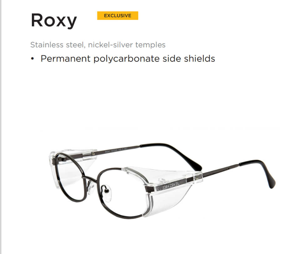 CSA approved safety eyeglasses