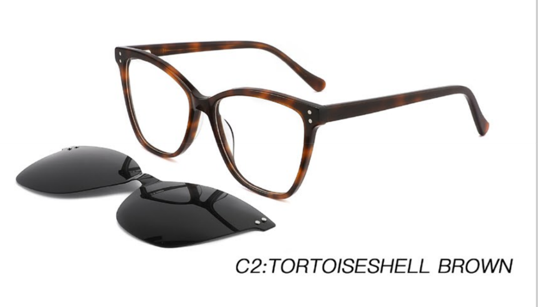 YT Optical women's - including magnetic polarized clip ons