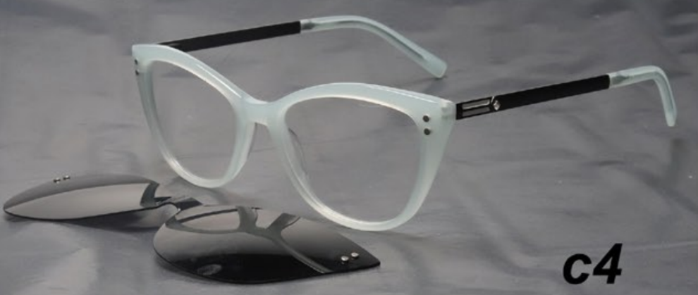 YT Optical women's - including magnetic polarized clip ons