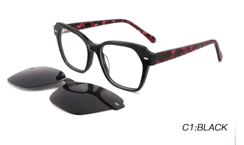 YT Optical women's - including magnetic polarized clip ons