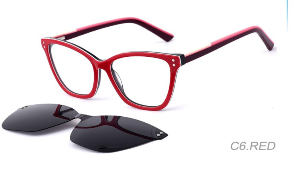 YT Optical women's - including magnetic polarized clip ons