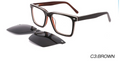 YT Optical men's - including magnetic polarized clip ons