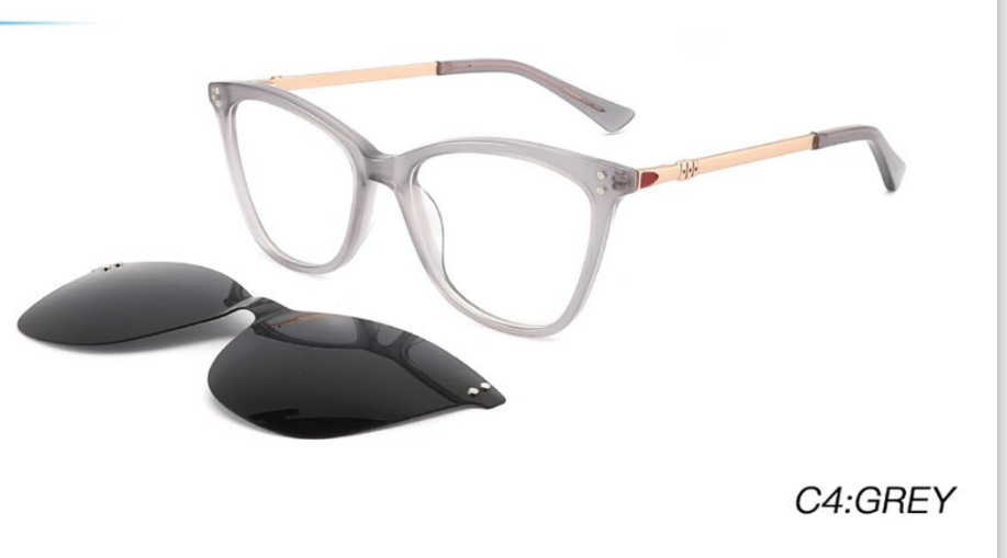 YT Optical women's - including magnetic polarized clip ons